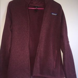 Patagonia full zip jacket maroon